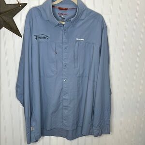 Simms No Fly Zone Long Sleeve Shirt Size XXL
